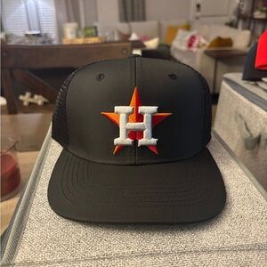 Houston Astros Black Cap with Orange Star Logo